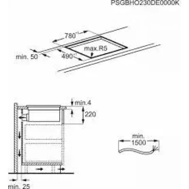 Induktiokeittotaso AEG CCE84543CB, 4 keittoaluetta, kosketusohjaus