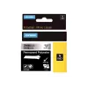 DYMO 19 mm RHINO Permanent Polyester - musta harmaalla - polyesteri - D1 - Belgia - laatikko (S0718200)