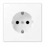 Pistorasia tyyppi F jung LS 1520 WWM, 2P 16 A 250 V, 1-moduuli, valkoinen termoplasti