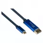 Alcasa 4812-CSF020B 2 m sovitinkaapeli USB-C – USB Type-C – DisplayPort – uros – uros – suora (4812-CSF020B)