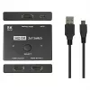 Alcasa HDMI-vaihtokytkin - HDMI - musta - metalli - 7680 x 4320 - data - kulta (GC-M0261)