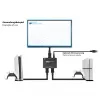 Alcasa HDMI-vaihtokytkin - HDMI - musta - metalli - 7680 x 4320 - data - kulta (GC-M0261)