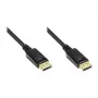Good Connections liitäntäkaapeli DisplayPort 1.2 - uros sis. lukitussuoja - kullattu - musta - 7,5 m