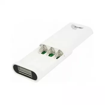ALLNET varavirtalähde 18650 3,7V 3 kpl:n pakkaus valkoinen ALL-PB104 - paristo - Micro (AAA)