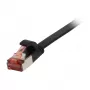 Synergy 21 kytkentäkaapeli RJ45, CAT6 250MHz, 3m musta, FTP(U/FTP), TPE(Superflex), litteä, Synergy 21, - Digitaalinen/Data - Verkko
