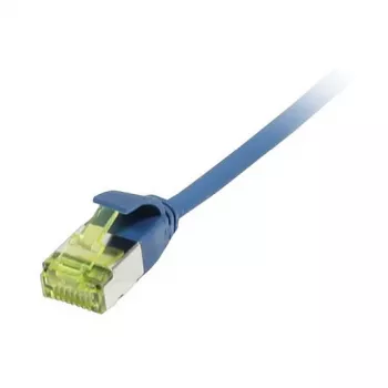 Patch-kaapeli RJ45, CAT6A 500 MHz, 0,5 m, sininen, U/FTP, Slimline pyöreä d=3,8 mm, TPE/LSZH (Superflex), AWG32, Cat.7 kaapelilla, Synergy 21 (S217332V3)