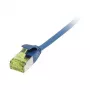 Synergy 21 Patch-kaapeli RJ45 CAT6A 500 MHz 1,0 m sininen U/FTP Slimline pyöreä d 3,8 mm – verkko – CAT 7 kaapeli/RJ45-liitin
