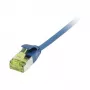 Synergy 21 Patchkabel RJ45 CAT6A 500 MHz 3 m sininen U/FTP Slimline pyöreä d 3,8 mm – verkko – CAT-7-kaapeli/RJ45-liitin