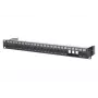 METZ CONNECT BTR E-DAT C6A -moduuli 24 porttia 180°M - patch-paneeli - musta - 1U - 24 porttia (130920-BK-E)