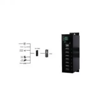 USB-keskitin EXSYS 7-porttia 480 Mbit/s musta