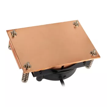 Air CPU Cooler Akasa AK-CC1109BP01 77 mm tuulettimella, Dual Ball Bearing, kanta AM4, musta/kupari
