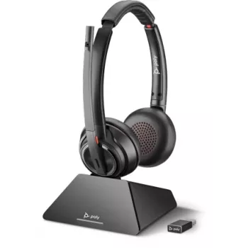 HP Poly Poly Savi 8220 UC - Standard - kuulokkeet - korvan päälle - DECT 6.0 - langaton (209215-02)