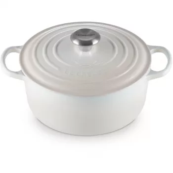 Le Creuset Signature-pata pyöreä 24 cm Meringue (21177247164430)