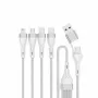 4smarts 541024 USB-kaapeli 1,2 m USB A/USB C USB C/Micro USB-A/Lightning valkoinen (541024)