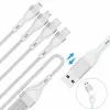 4smarts 541024 USB-kaapeli 1,2 m USB A/USB C USB C/Micro USB-A/Lightning valkoinen (541024)