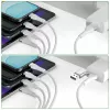 4smarts 541024 USB-kaapeli 1,2 m USB A/USB C USB C/Micro USB-A/Lightning valkoinen (541024)