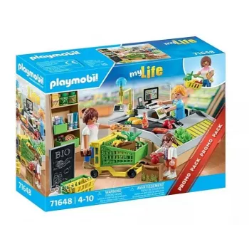 Playmobil Supermarket-leikkisetti 71648 monivärinen muovi 3-4-vuotiaille