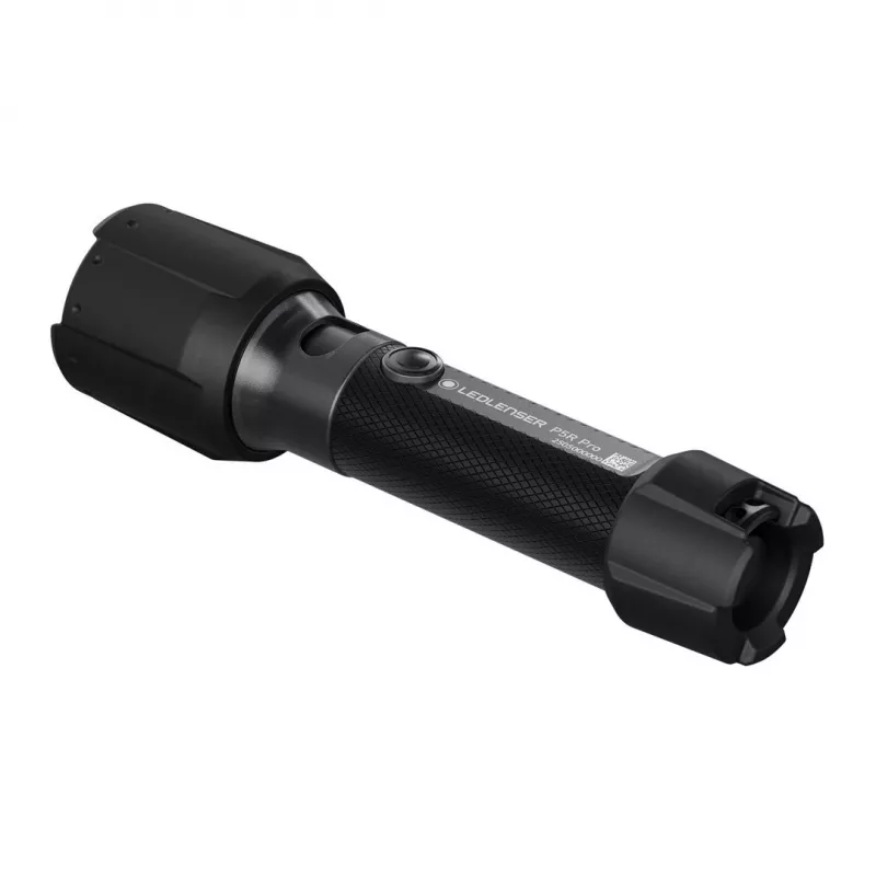 LED Lenser P5R Pro kädessä pidettävä ladattava LED-taskulamppu, musta, malli 503101
