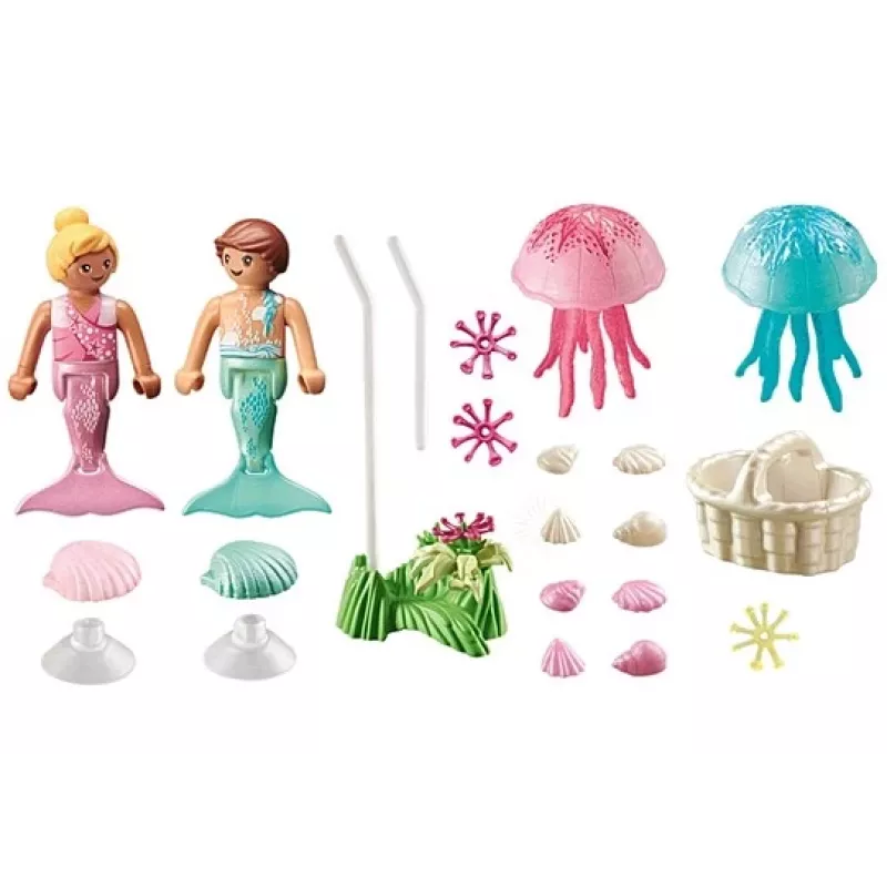 Figuurisarja Princess Magic 71504 merenneito-lapset meduusoilla