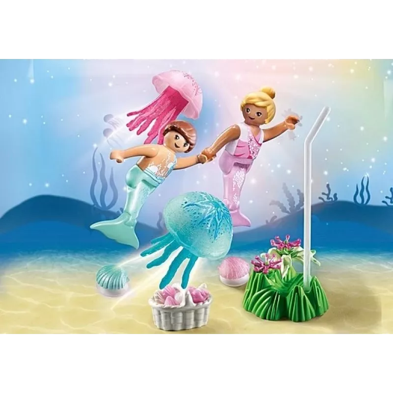 Figuurisarja Princess Magic 71504 merenneito-lapset meduusoilla
