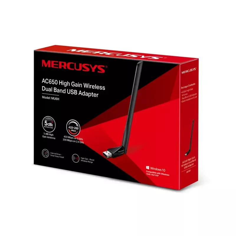 Mercusys AC650 High Gain langaton dual-band-USB-sovitin