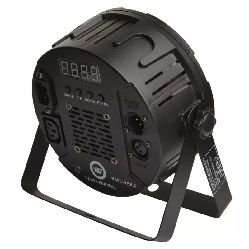 LIGHT4ME PENTA PAR 8x12W MKII RGBWA- RGB LED-valonheitin