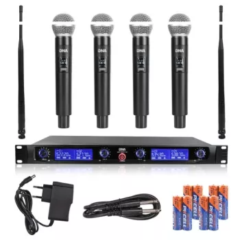 DNA WM4 Vocal Set - sarja (radiomikrofoni, 4x käsilähetin, UHF-äänijärjestelmä)