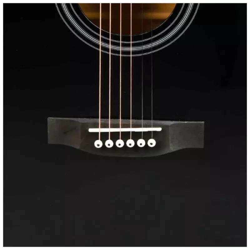 V-TONE AG Two BK - 4/4 akustinen kitara, musta