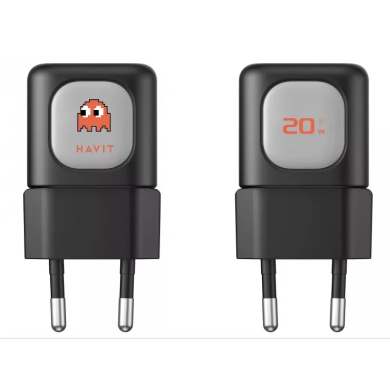 Havit STK011 matkasetti EU-laturi varavirtalähde USB-C-kaapeli käsituuletin