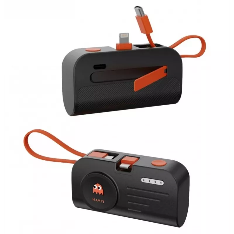 Havit STK011 matkasetti EU-laturi varavirtalähde USB-C-kaapeli käsituuletin