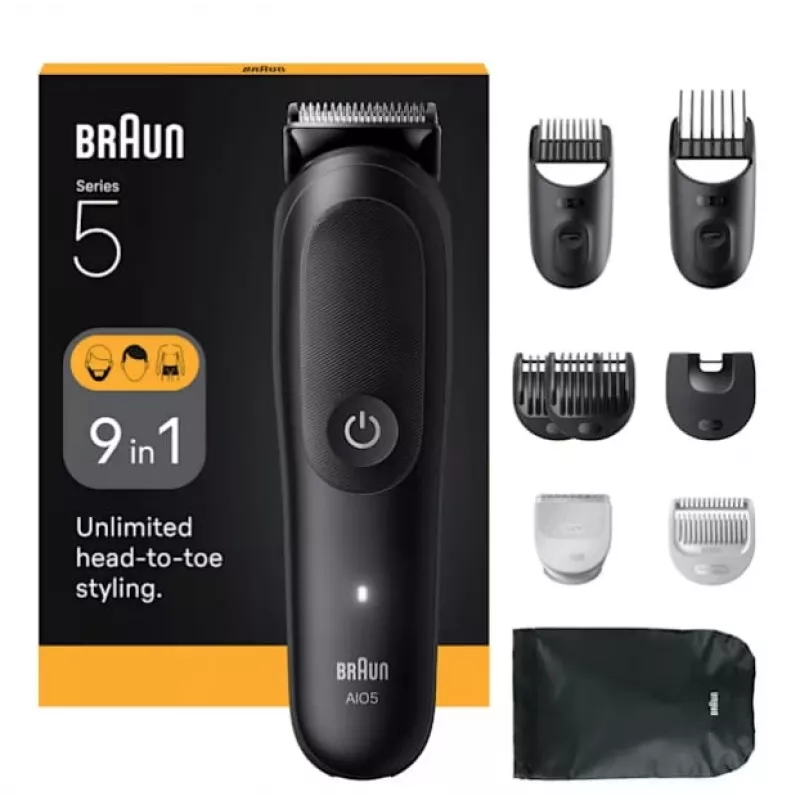 Braun AIO5540 hiustenleikkuukone musta litiumioni 120 min