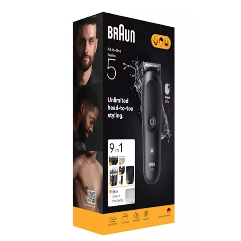 Braun AIO5540 hiustenleikkuukone musta litiumioni 120 min