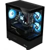 Pöytätietokone THERMALTAKE FTW A-Line LCS 5060 D5 pelitietokone, musta/läpinäkyvä, Windows 11 Home