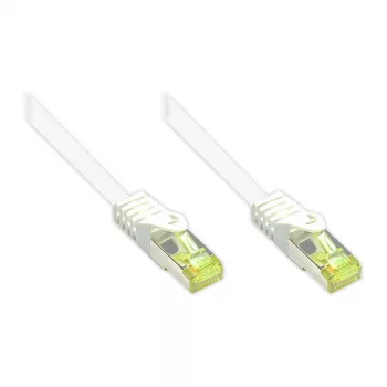 RJ45-patchkaapeli Cat.7 raakakaapelilla ja lukkovivensuojalla (RNS®), S/FTP, PiMF, halogeeniton, 600MHz, OFC, valkoinen, 60 m, Good Connections® (8070R-600W)