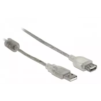 Delock 82244, 0,3 m, USB A, USB A, USB 2.0, 0,48 Gbit/s, läpinäkyvä