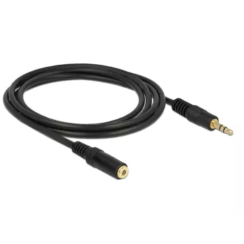 Audiokaapeli DeLOCK 83766 2 m 3,5 mm musta