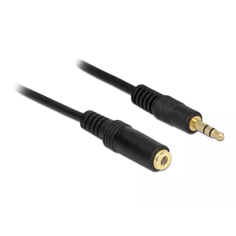 Audiokaapeli DeLOCK 83766 2 m 3,5 mm musta