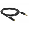 Audiokaapeli DeLOCK 83766 2 m 3,5 mm musta