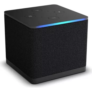 Amazon Fire TV Cube. Tuotteen väri: musta, tuetut videomuodot: H.264, H.265, VP9, tuetut kuvamuodot: BMP, GIF, JPEG, PNG. Prosessorin kellotaajuus