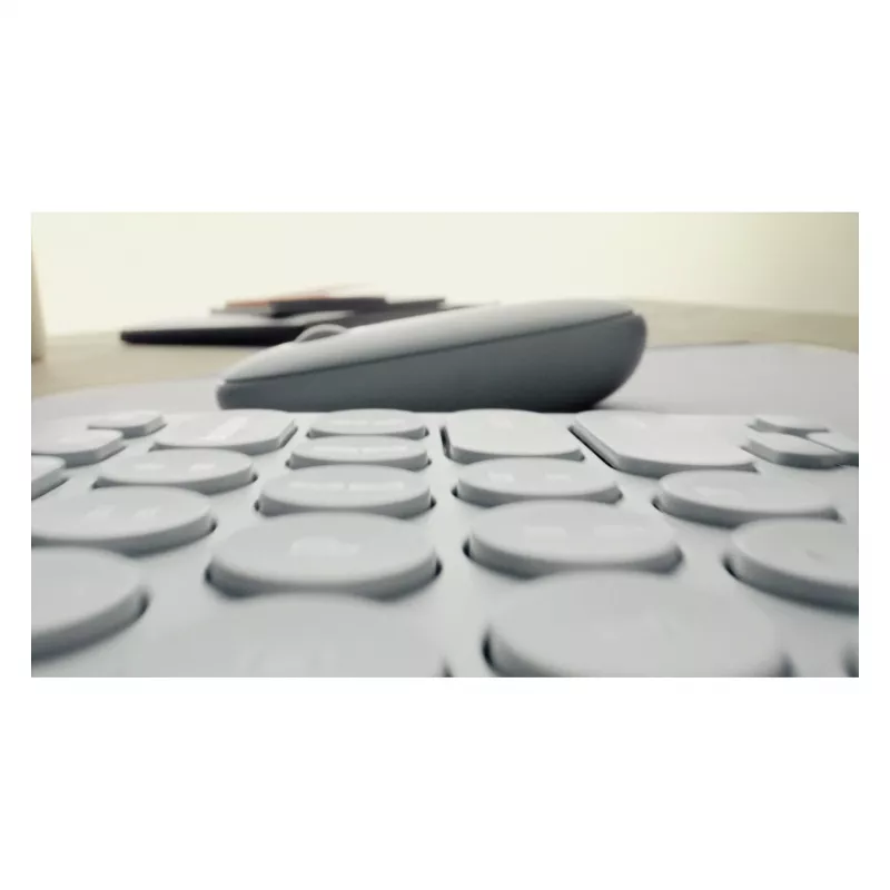 Logitech Pebble 2 Combo näppäimistö ja hiiri sisältää Universal RF Wireless + Bluetooth QWERTZ saksa roosa (920-012205)
