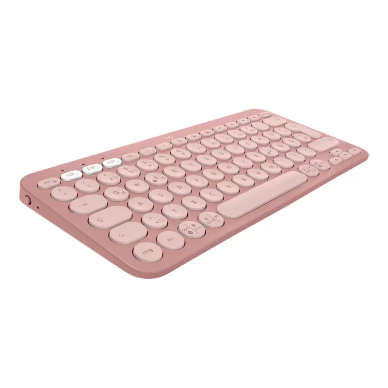 Logitech Pebble 2 Combo näppäimistö ja hiiri sisältää Universal RF Wireless + Bluetooth QWERTZ saksa roosa (920-012205)