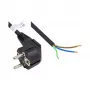 Verkkojohto suojakosketinpistoke tyyppi E+F (CEE 7/7, kulma) kuorittuihin päihin, musta, 1,00 mm², 3 m, Good Connections® (P0185-S030)
