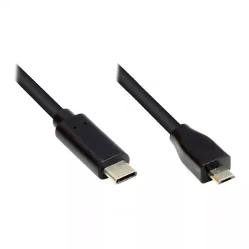 Good Connections GC-M0124 - 3 m - USB Type-C - Micro USB Type-B - pistoke - pistoke - 480 MB/s