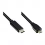 Good Connections GC-M0124 - 3 m - USB Type-C - Micro USB Type-B - pistoke - pistoke - 480 MB/s