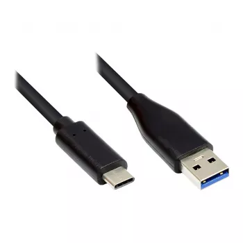 Good Connections GC-M0126 - 0,5 m - USB C - USB A - USB 3.2 Gen 1 (3.1 Gen 1) - 5000 Mbit/s - musta