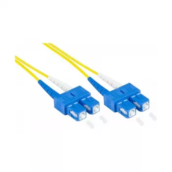 Alcasa LW-9075SC kuitu-kaapeli 7,5 m 2x SC OS2 keltainen (LW-9075SC)