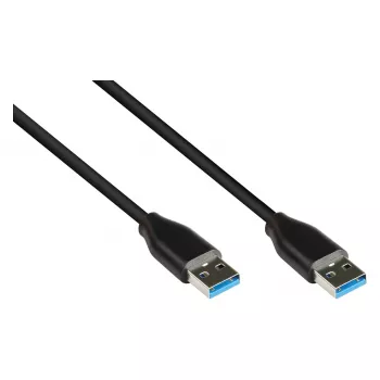 Good Connections 2831-AA005S - 0,5 m - USB A - USB A - USB 3.2 Gen 2 (3.1 Gen 2) - 10000 Mbit/s - musta