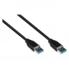 Good Connections 2831-AA010S - 1 m - USB A - USB A - USB 3.2 Gen 2 (3.1 Gen 2) - 10000 Mbit/s - musta