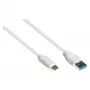 Good Connections 2831-AC005W – 0,5 m – USB A – USB C – USB 3.2 Gen 2 (3.1 Gen 2) – 10000 Mbit/s – valkoinen