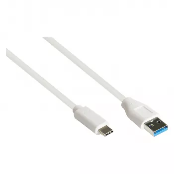 Good Connections 2831-AC010W – 1 m – USB A – USB C – USB 3.2 Gen 2 (3.1 Gen 2) – 10000 Mbit/s – valkoinen